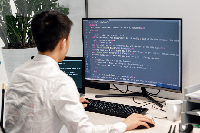 Mockup of custom school software